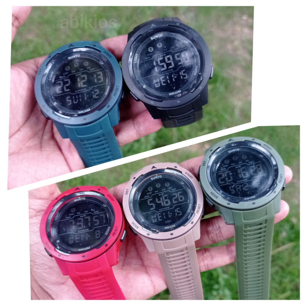 Produk Jam Tangan Pria Digital Sport Desain Tangguh Multifungsi