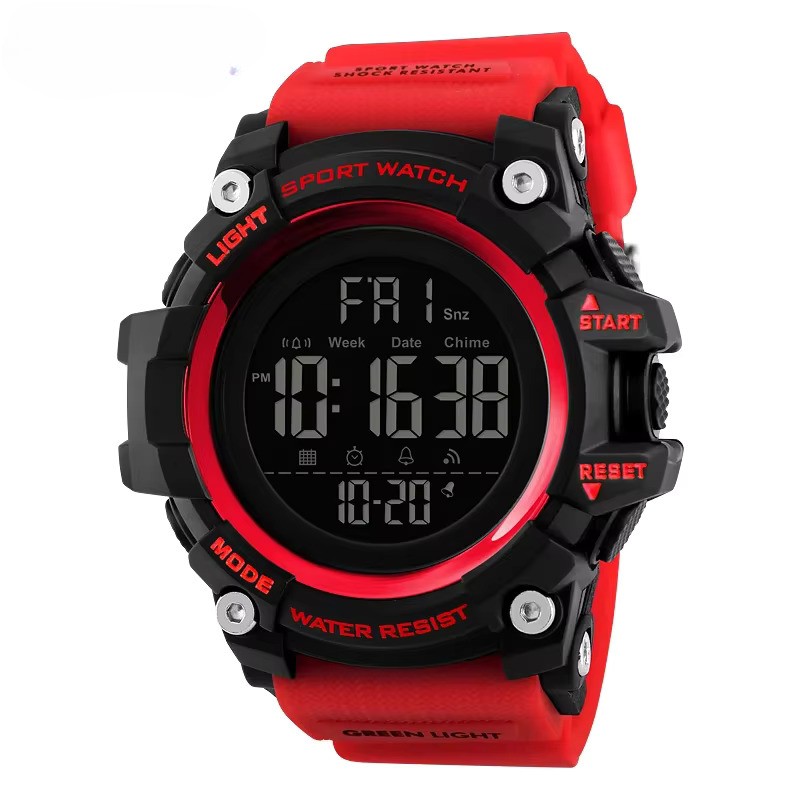 Produk Jam Tangan Sport Military Digital Original 1384 Red Keren Mantap
