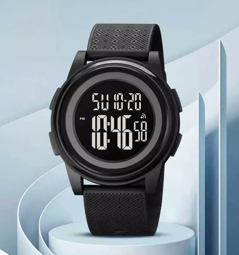 Produk Jam Tangan Digital Black Tipis Original 1895 Keren Cowo Cewe Rubber