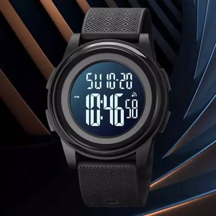 Produk Jam Tangan Digital Black Tipis Original 1895 Keren Cowo Cewe Rubber