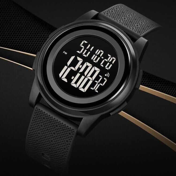 Produk Jam Tangan Digital Black Tipis Original 1895 Keren Cowo Cewe Rubber