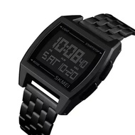 Jam Tangan Rantai New Model Kotak Hitam Light Digital Original 1368 Full Black