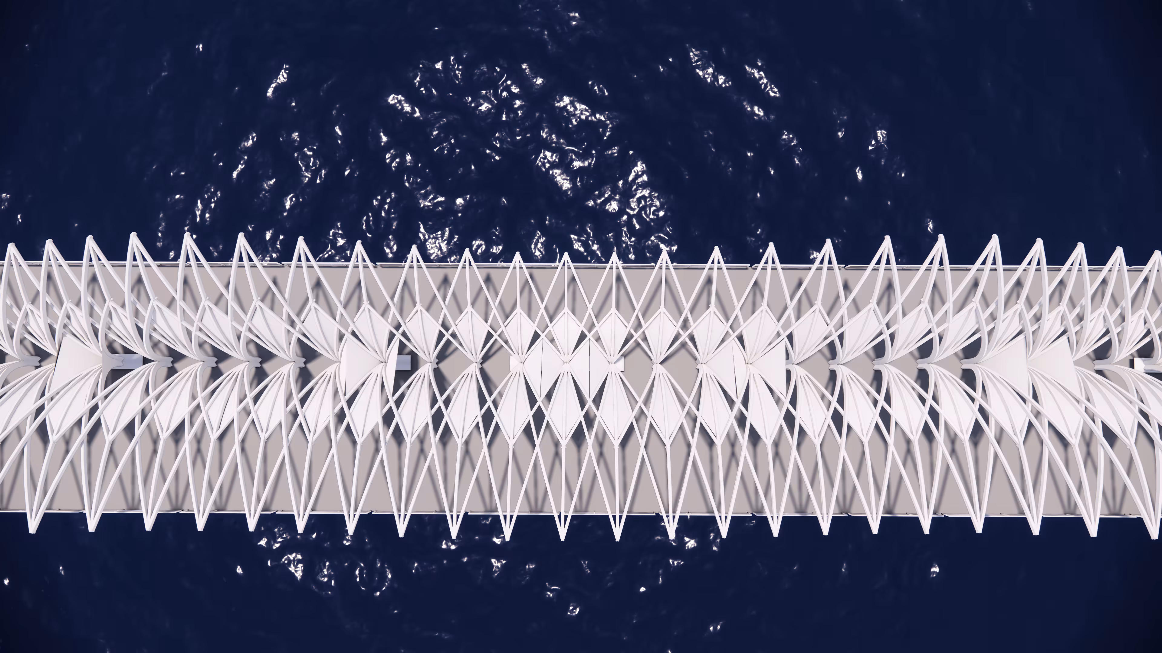 Pedestrian Pathway through the Sea at Haji Ali