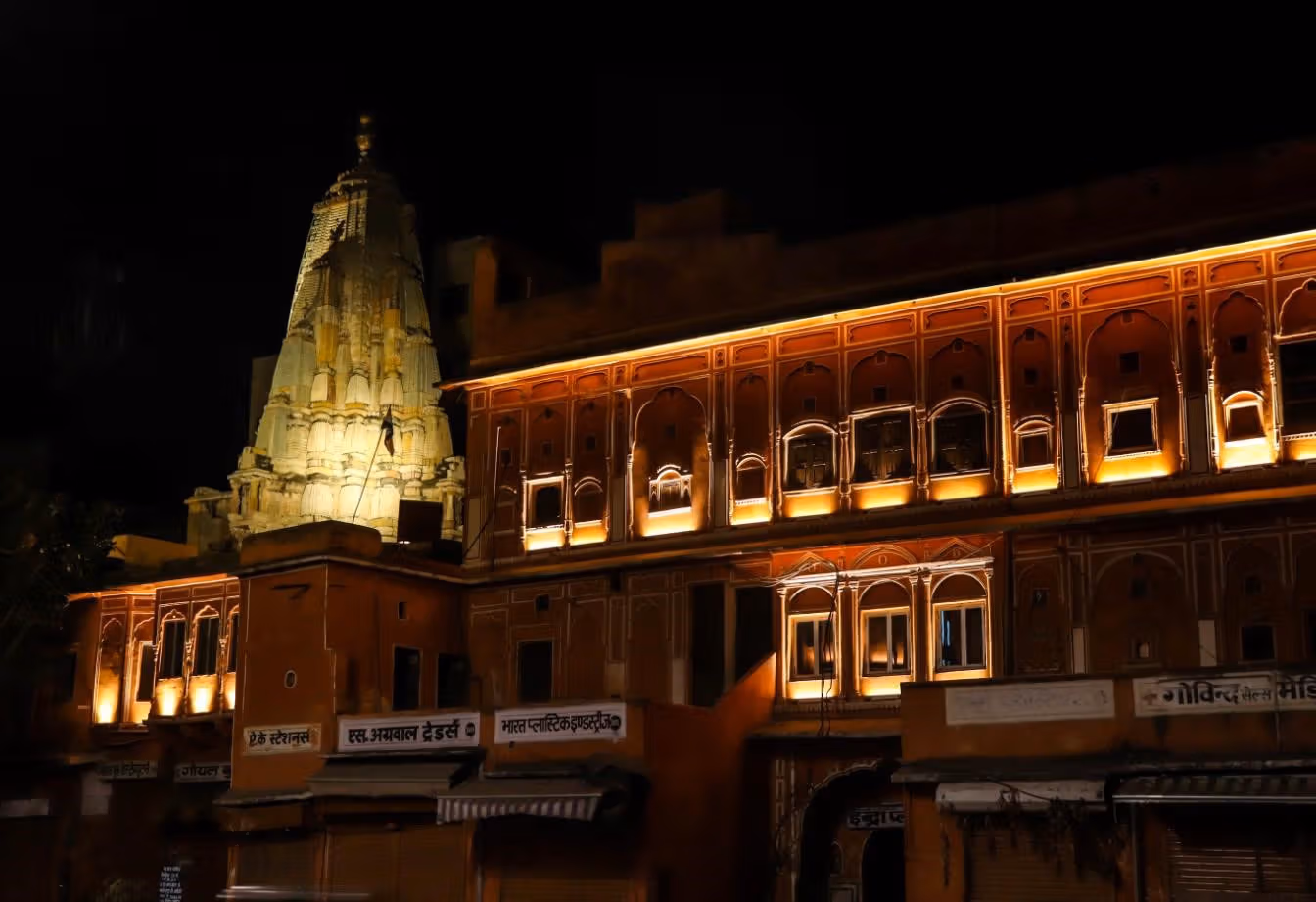 Facade Illumination of Walled City Jaipur