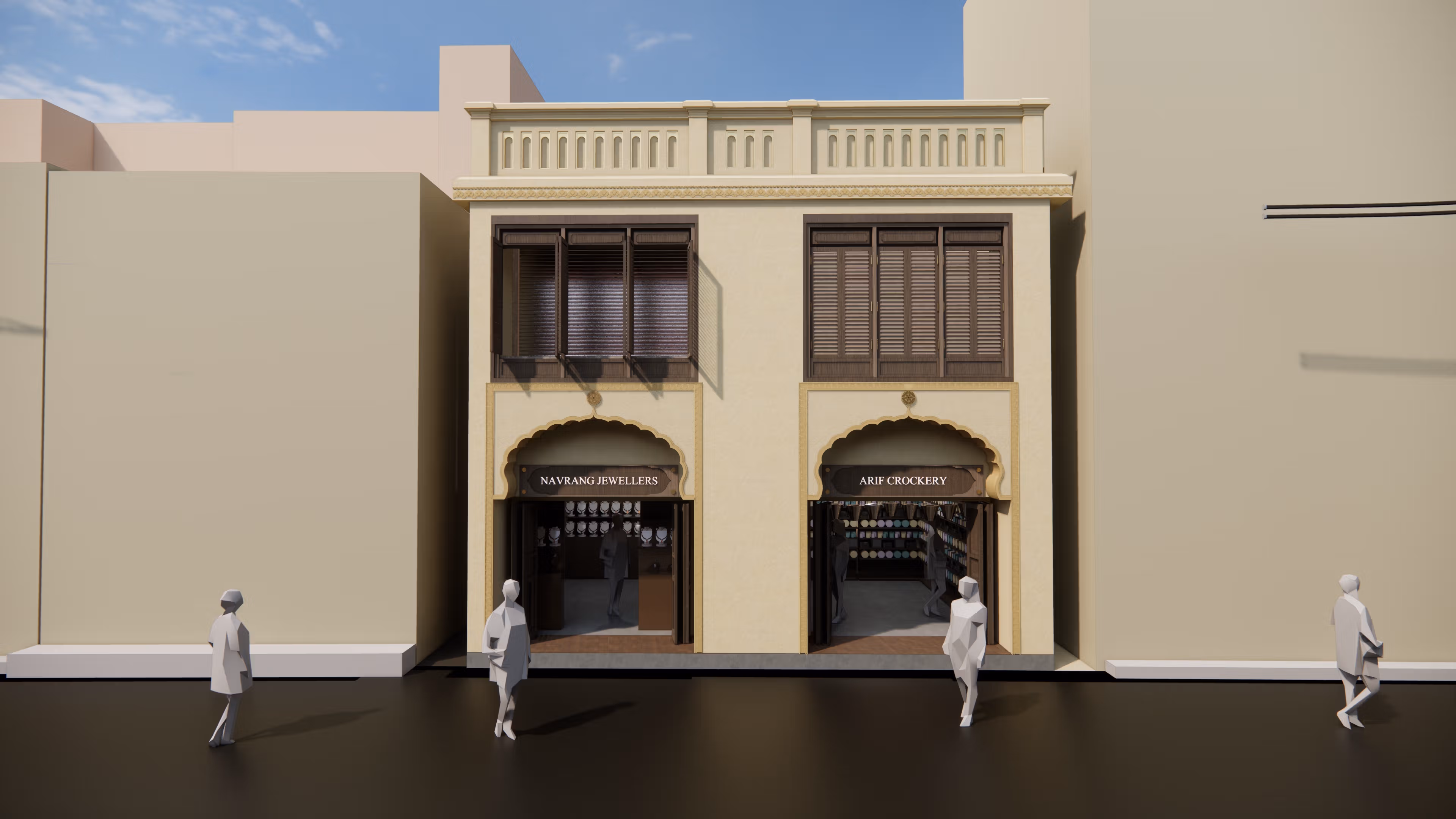 Facade Development Plan for Lad Bazaar