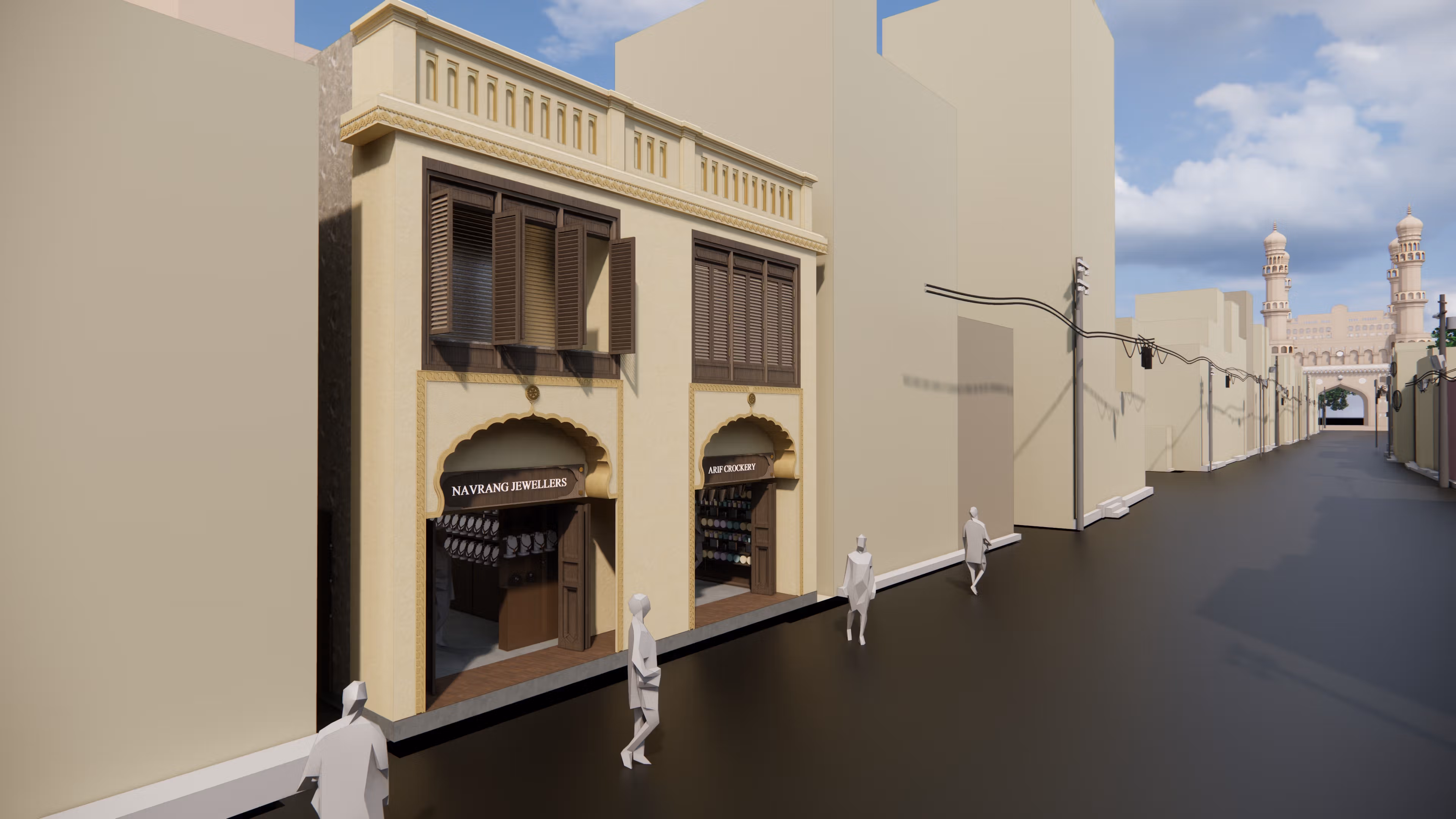 Facade Development Plan for Lad Bazaar