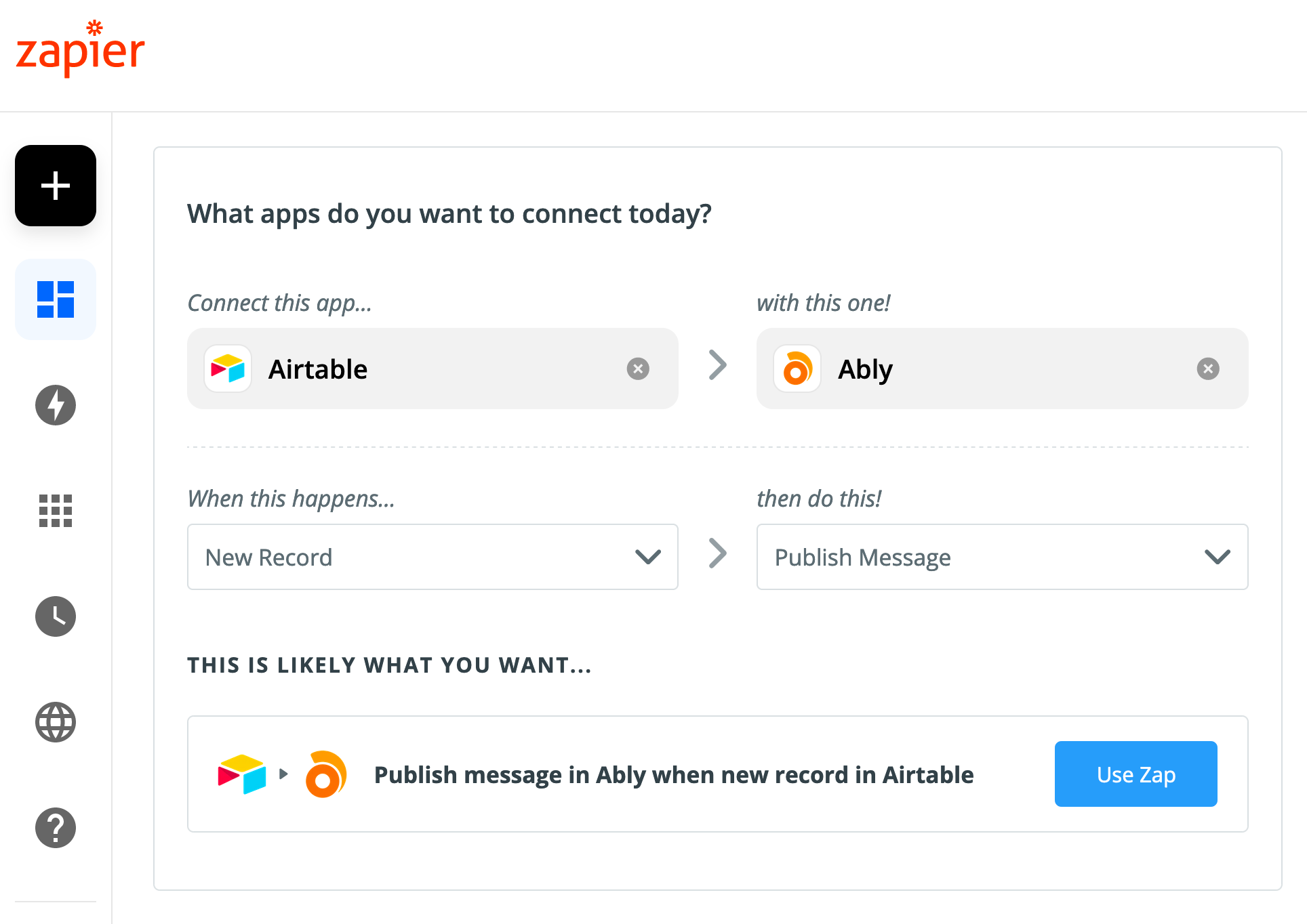 airtable zapier record id to link url