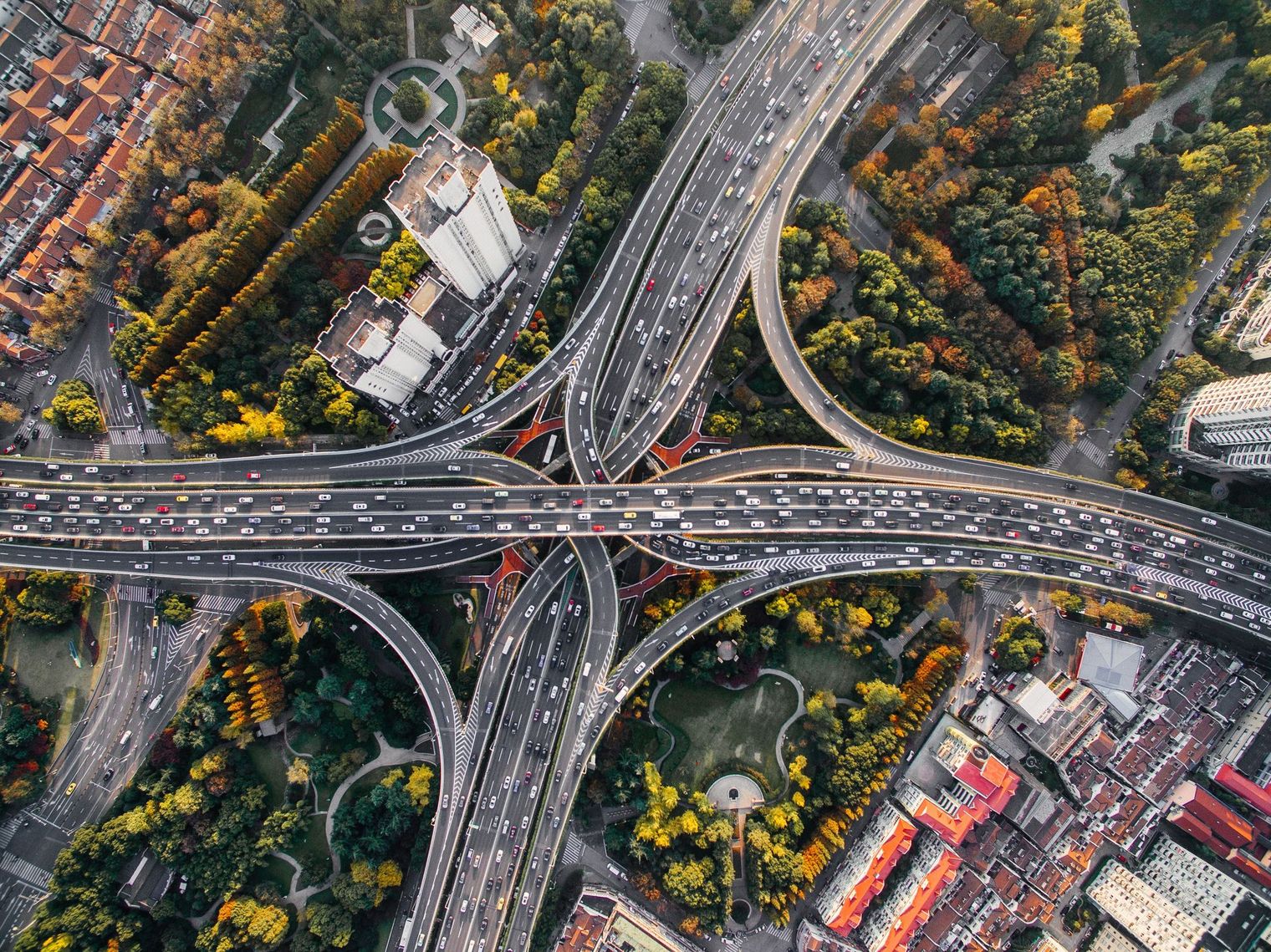A highway full of vehicles