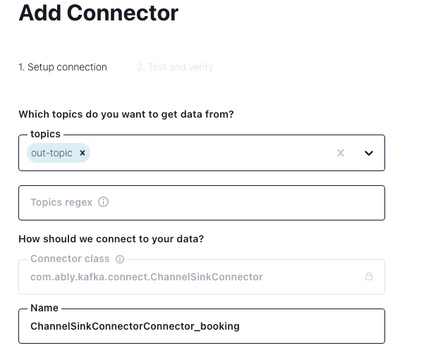 How to configure sending data from Kafka into Ably via the Ably Kafka Connector