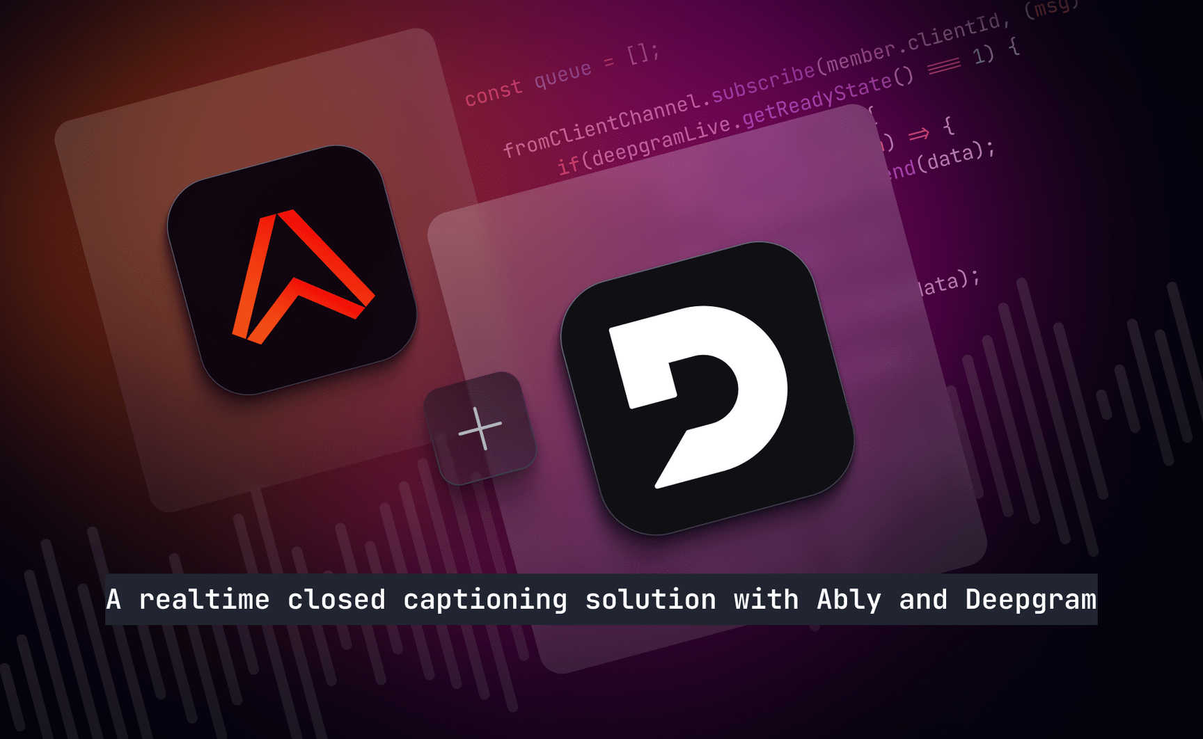 Create a realtime closed captioning solution with Deepgram and Ably