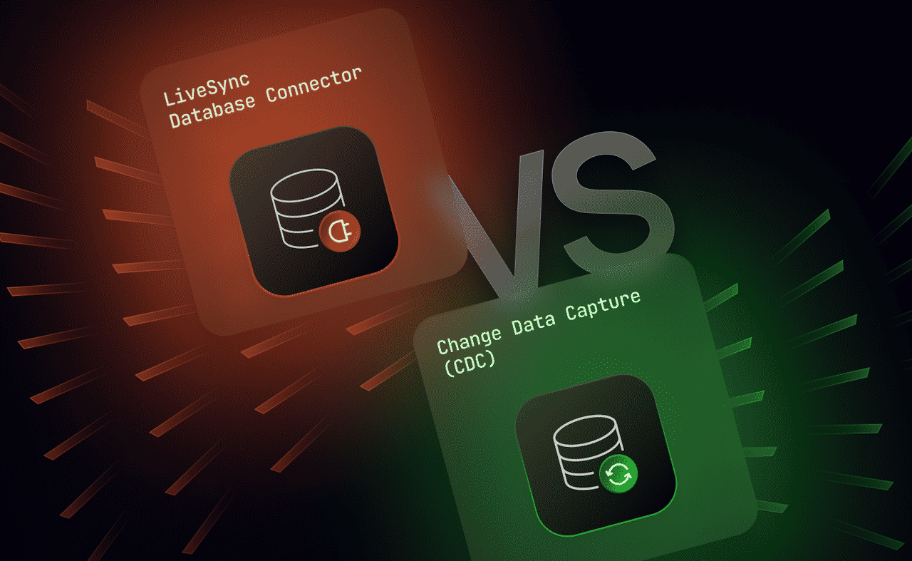Database generated events: LiveSync’s database connector vs CDC