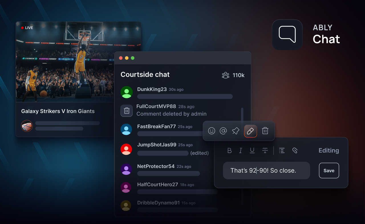 Ably Chat updates: Introducing message editing and deletion, PLUS support for Android and iOS