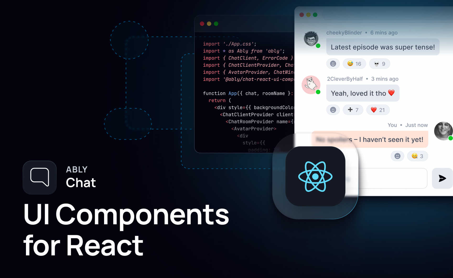 Build chat UIs in minutes with Ably Chat React UI Components