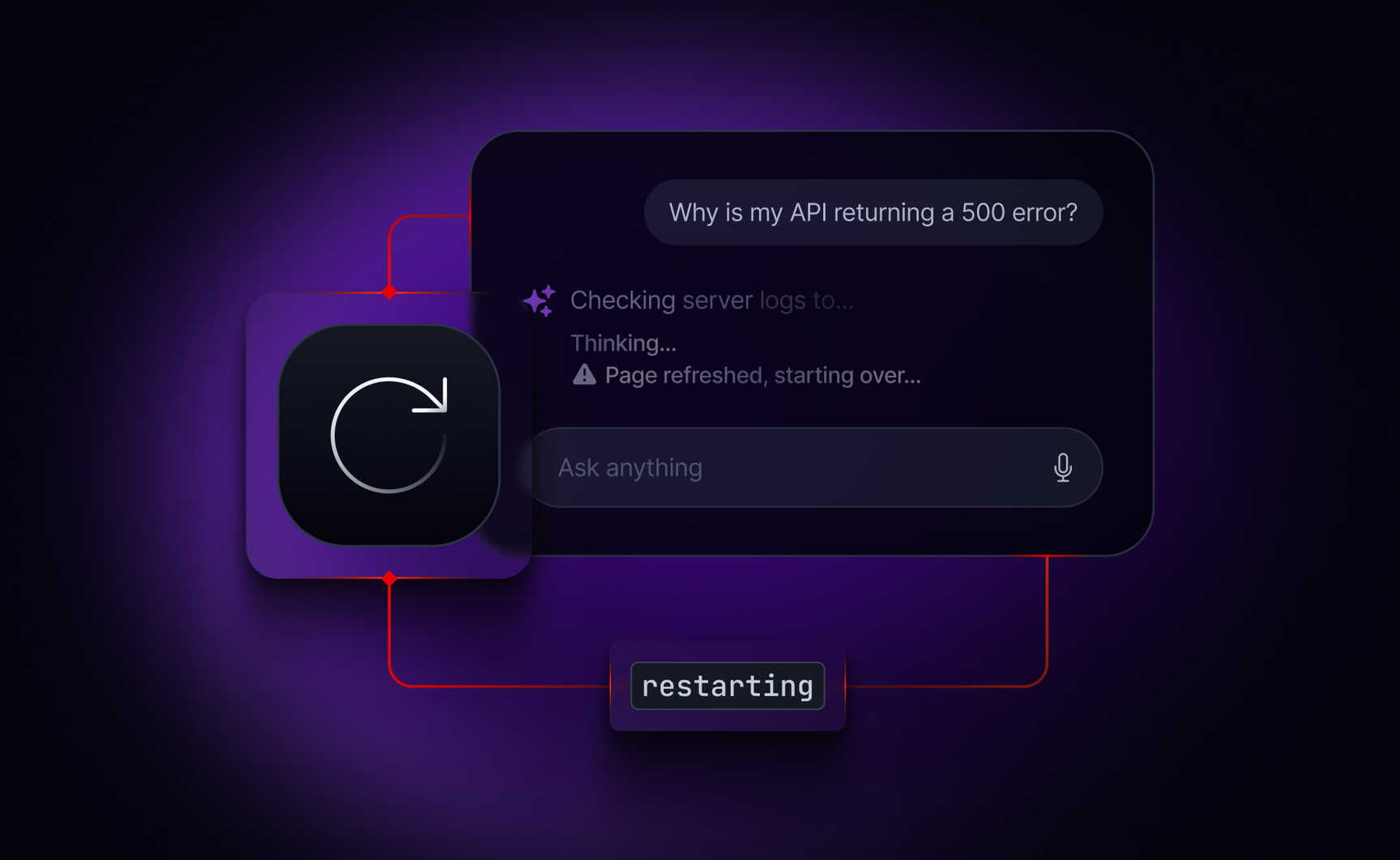 Why your AI response restarts on page refresh (and what it takes to prevent it)