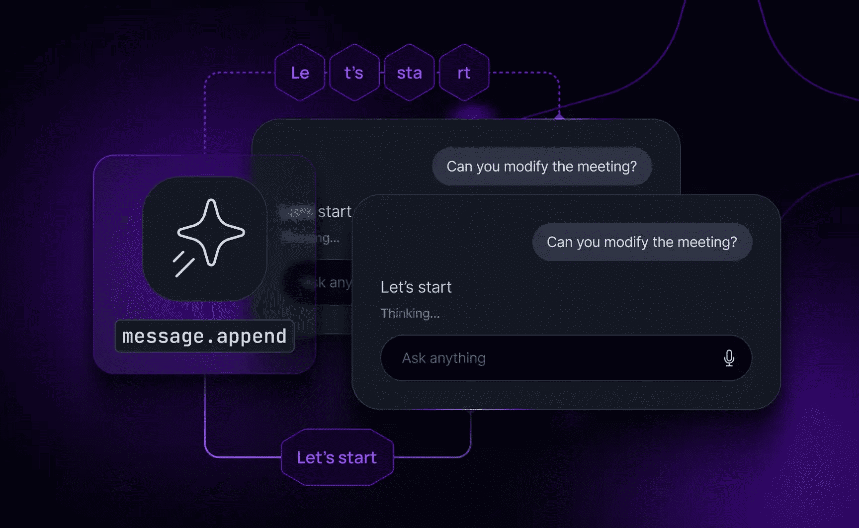 Engineering message appends for AI Transport: three vignettes