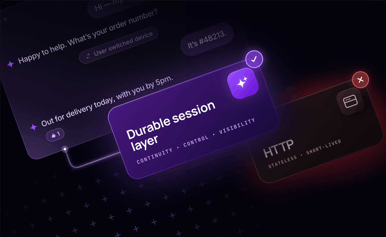 Why AI agents need a durable session layer - and why HTTP isn't enough