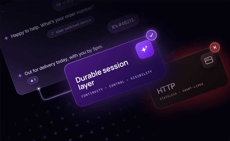 Why AI agents need a durable session layer - and why HTTP isn't enough