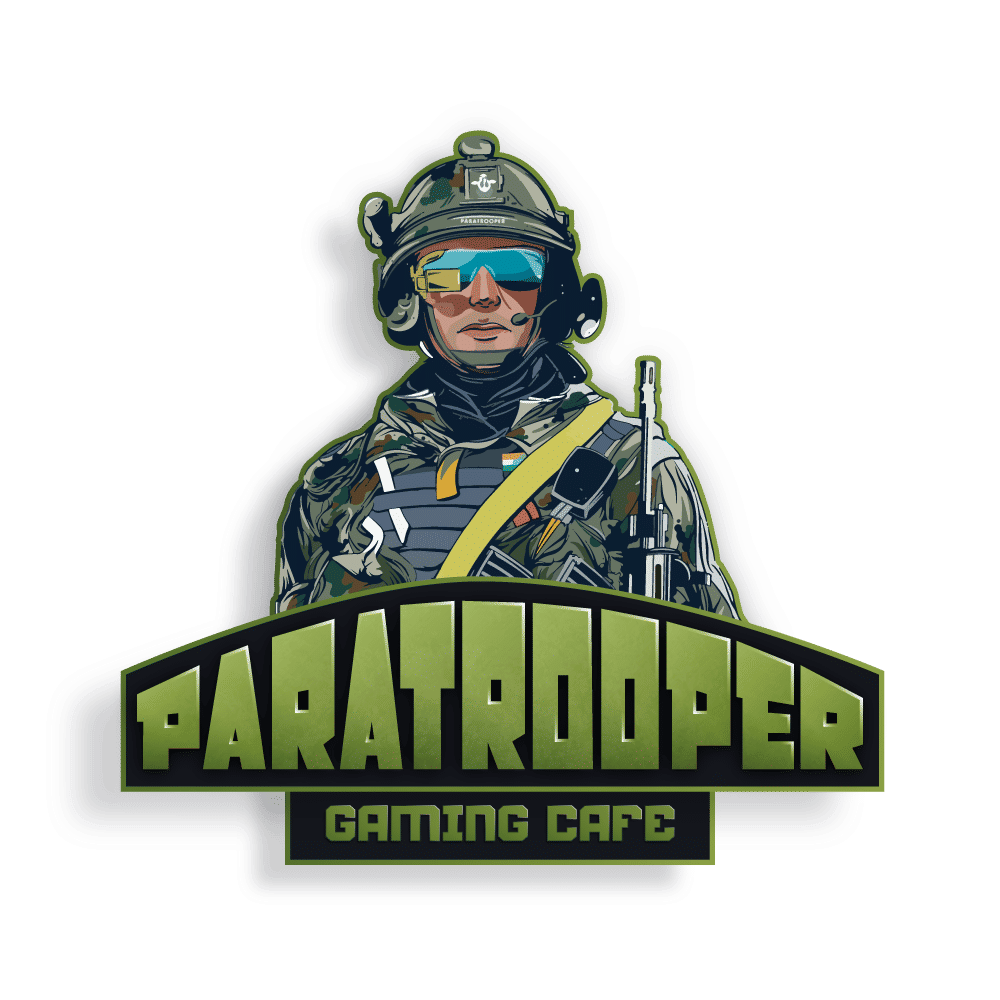 Art & Illustrations-Paratrooper gamming cafe-character design