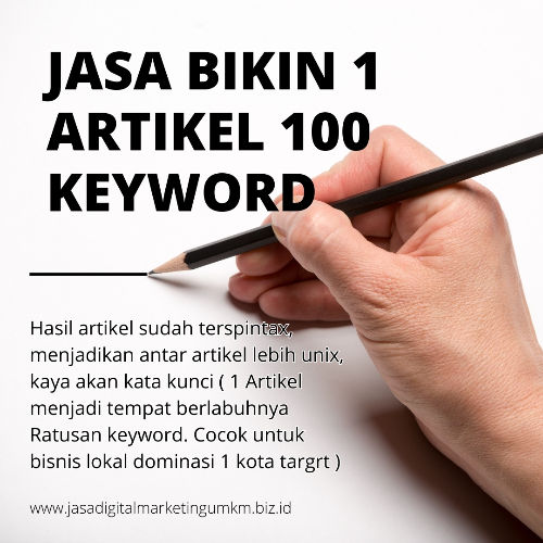 Jasa Bikin Artikel SEO 100 Keyword + Spintax