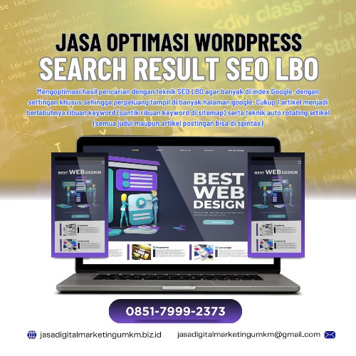 Optimasi Wordpress SEO LBO Search Result