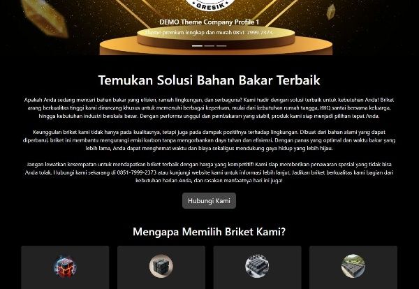Script Theme Company Profile WGS