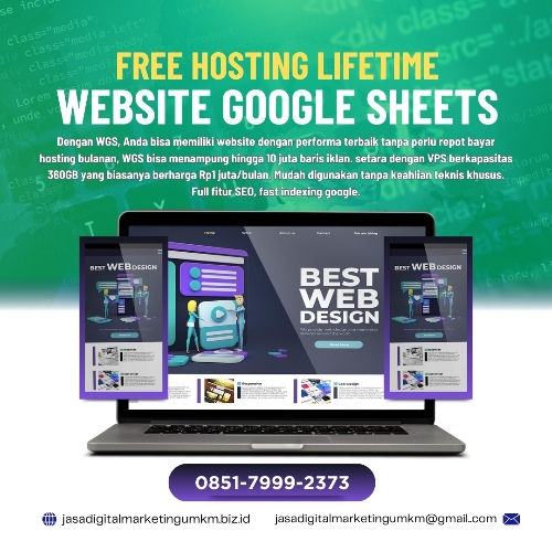 Jasa Pembuatan Website Google Sheets (WGS)