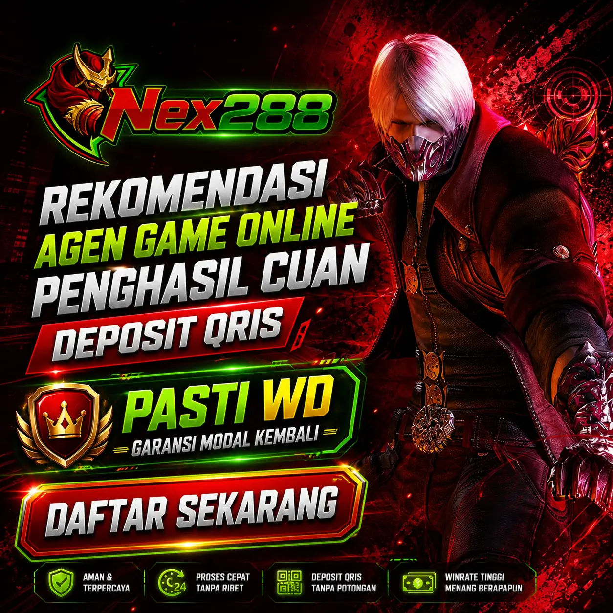 NEX288 - Rekomendasi Agen Game Online Penghasil Cuan Deposit Qris
