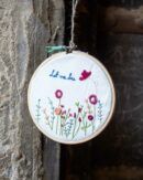 let me be embroidery hoop. home decor , hand crafted