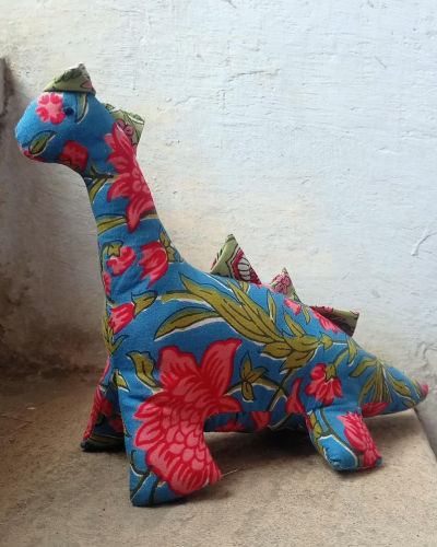 Fabric Dinosaur Cotton Toy. child friendly , soft