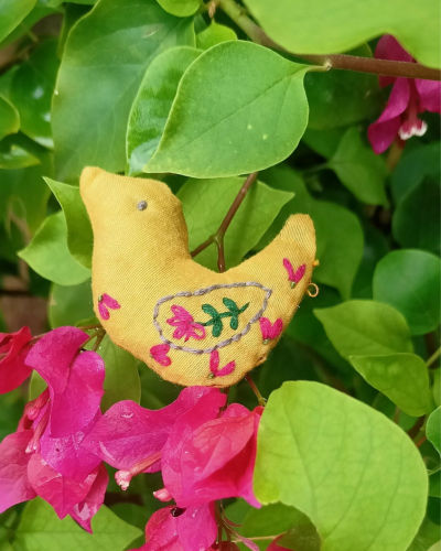 bird brooch, elegant , handcrafted