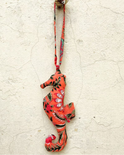 Sea horse. vibrant ,upcycled
