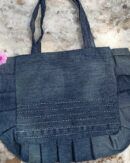 Denim Frill Bag. Perfect tote Bag