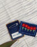 Spring brooch . perfect for outings . upcycled