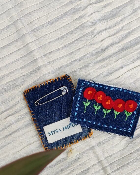 Spring brooch . perfect for outings . upcycled