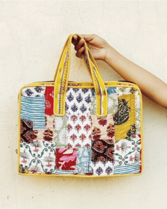 Patchwork Laptop Bag Front view