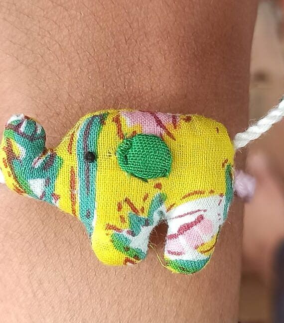 Elephant Toy Rakhi, Sustainable Rakhi