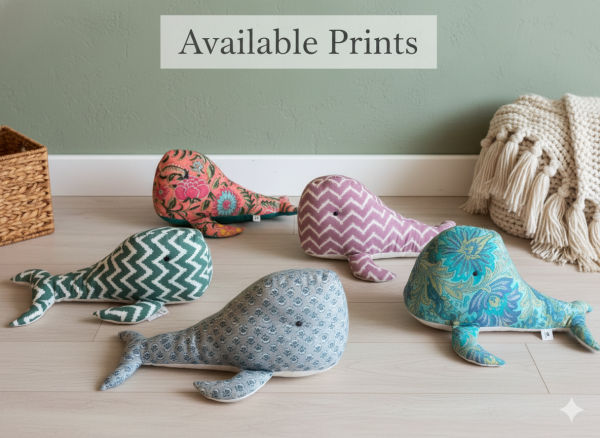 Cotton whale Toy