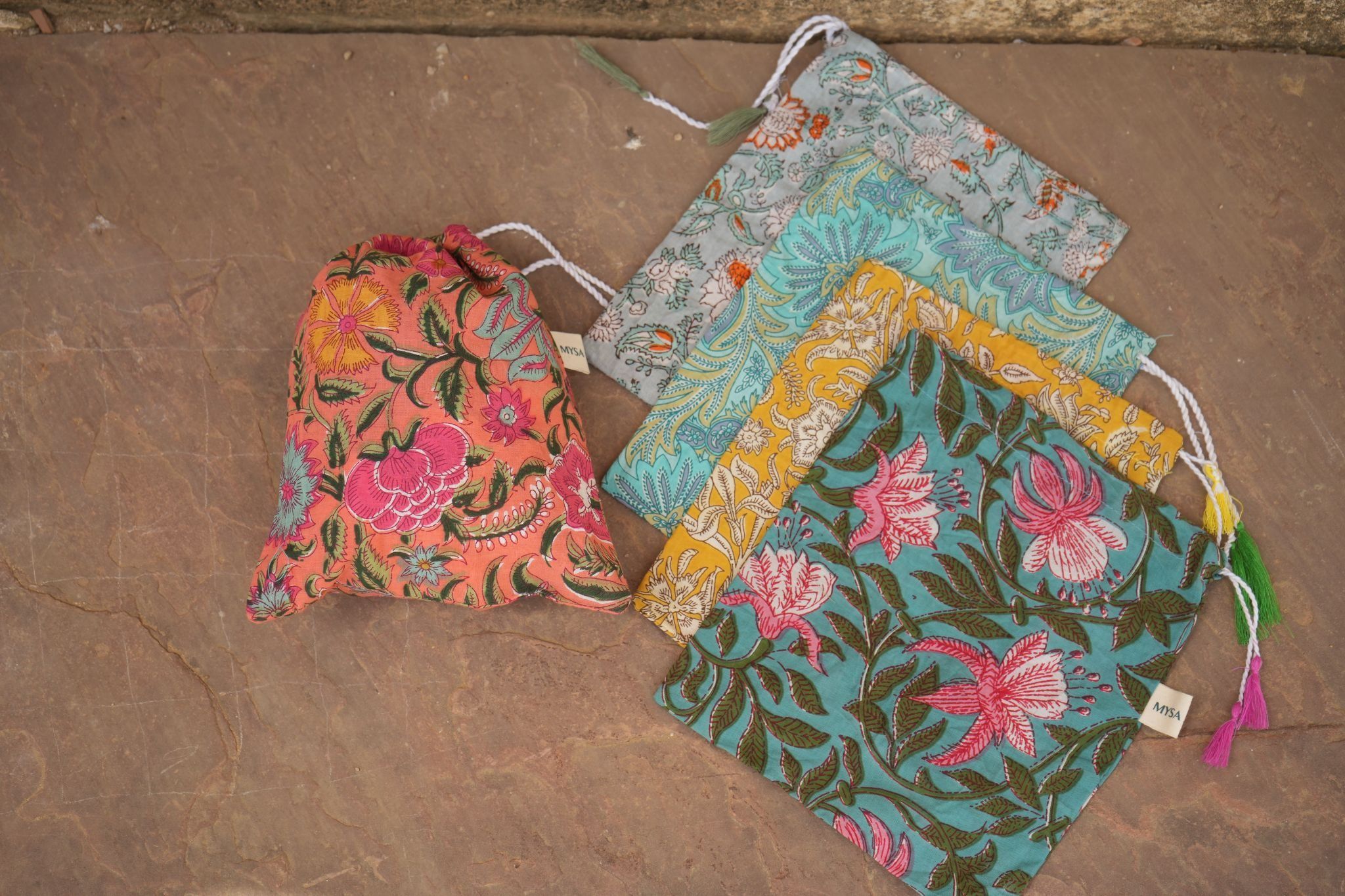 A Handwoven Potli at Mysa's Jaipur workshop