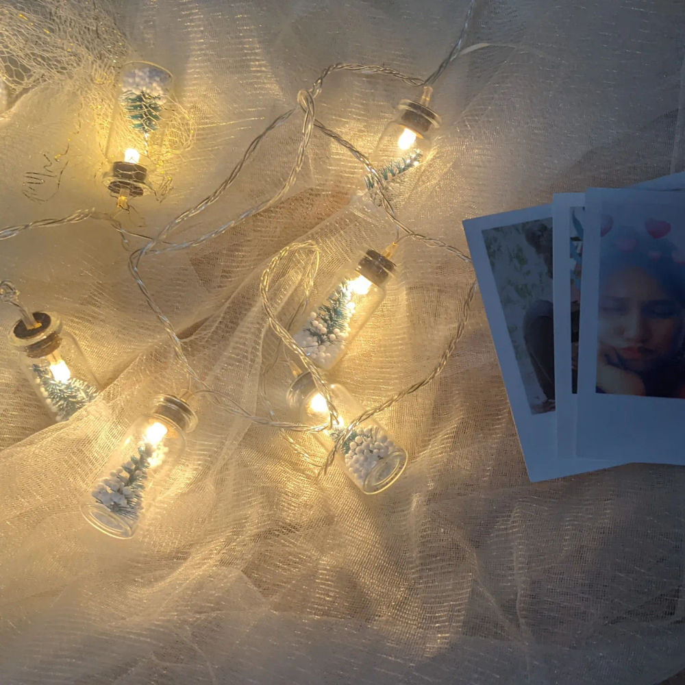 Christmas stocking gift fairy lights