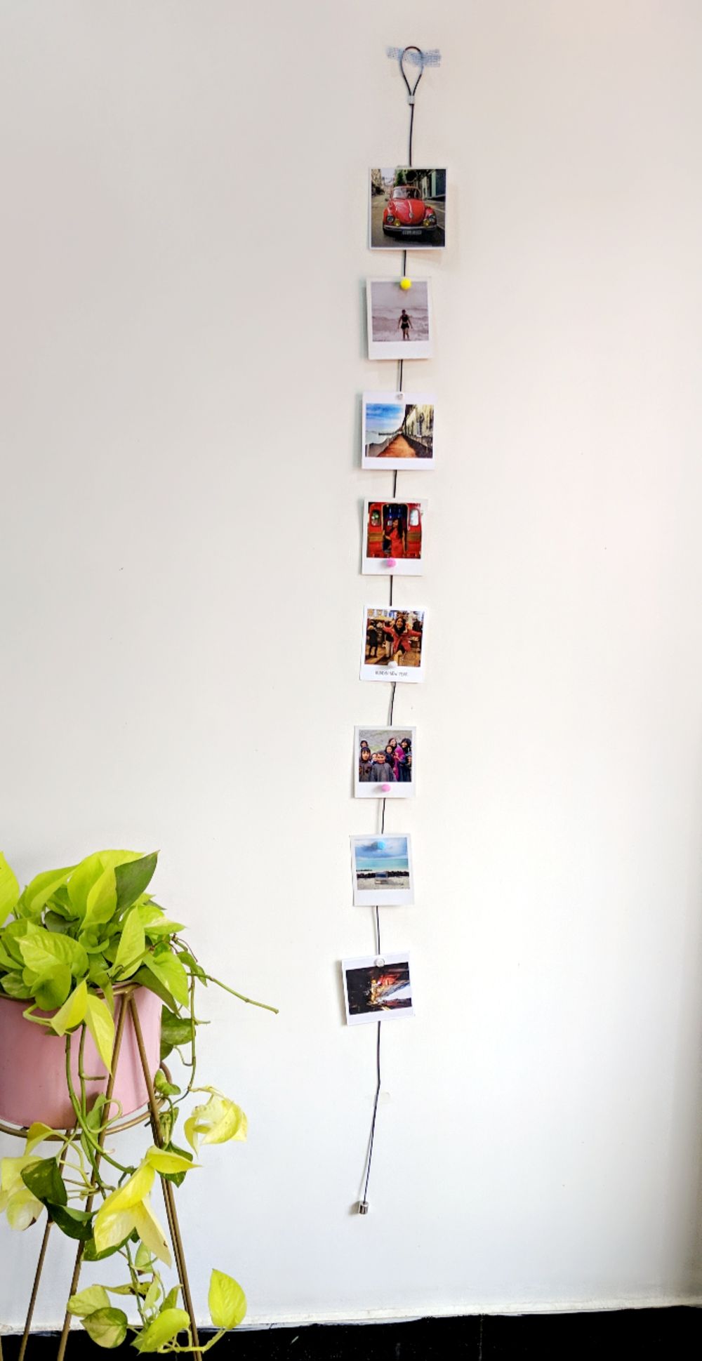 Magnetic Photo Ropes- Hang Your Photos On Magnetic Rope by People Of Prints  |Photo Display, Wall hangings, Home Decor, Photo Decor