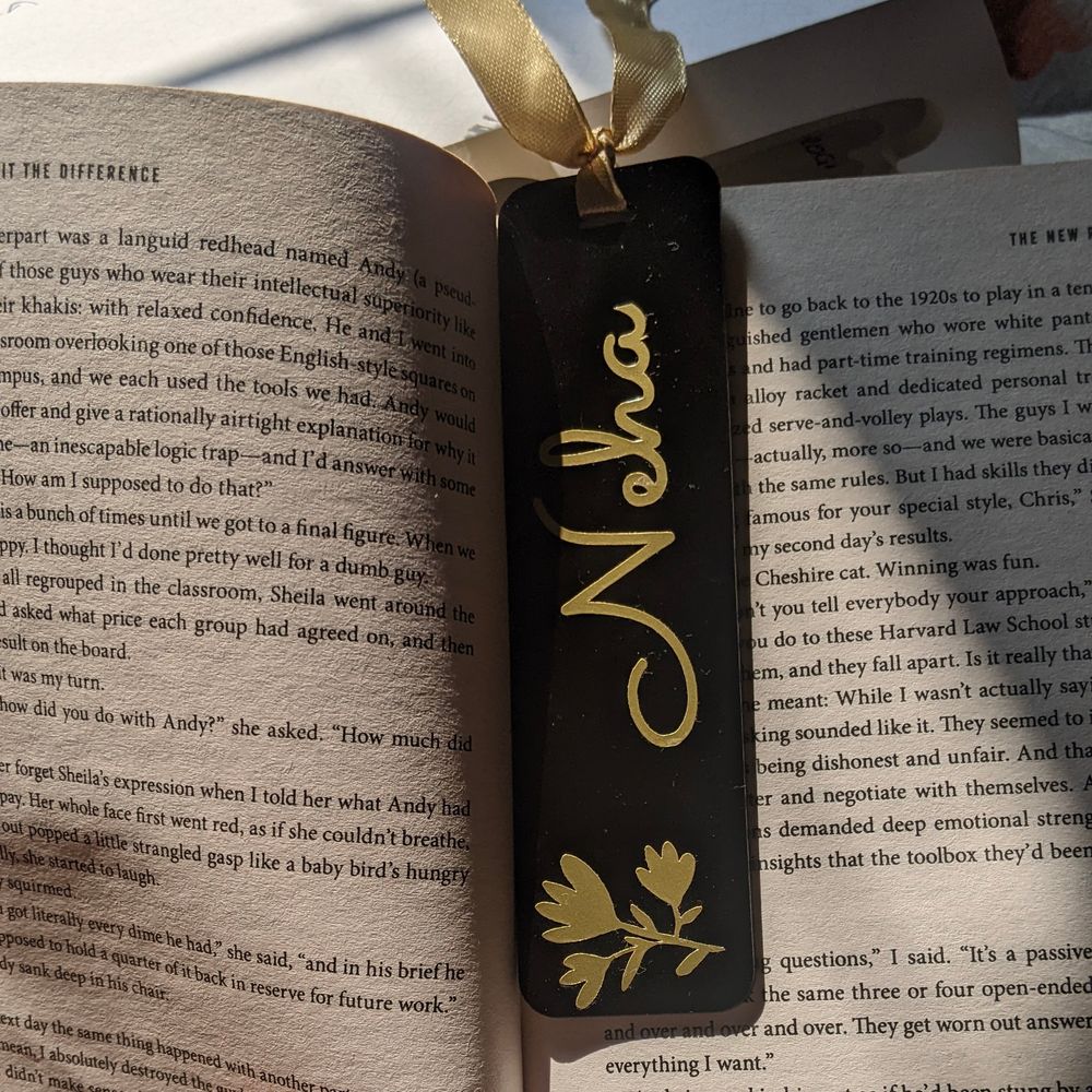 personalised bookmark