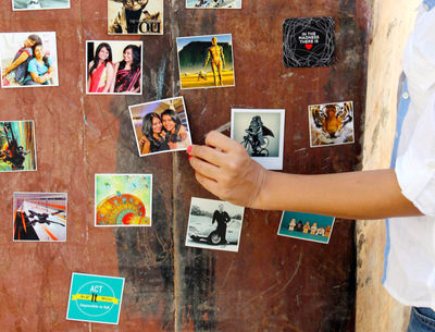 custom magnets sticking on fridge