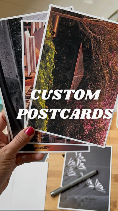 written photo postcards 