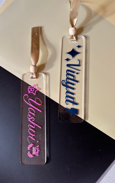 acrylic bookmarks