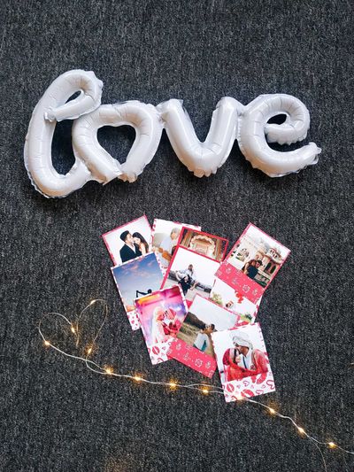 love polaroids gift decor for valentines 