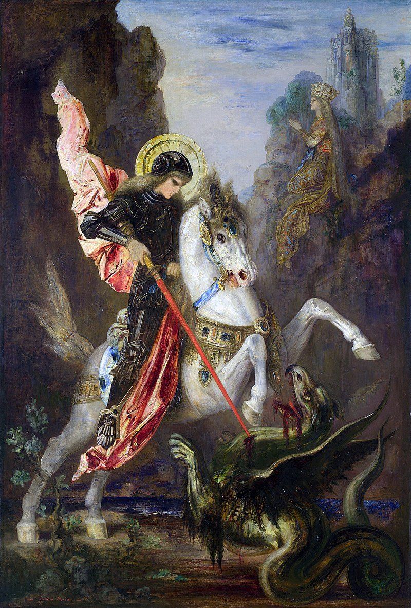 Tableau de Gustave Moreau, Saint Georges et le Dragon
