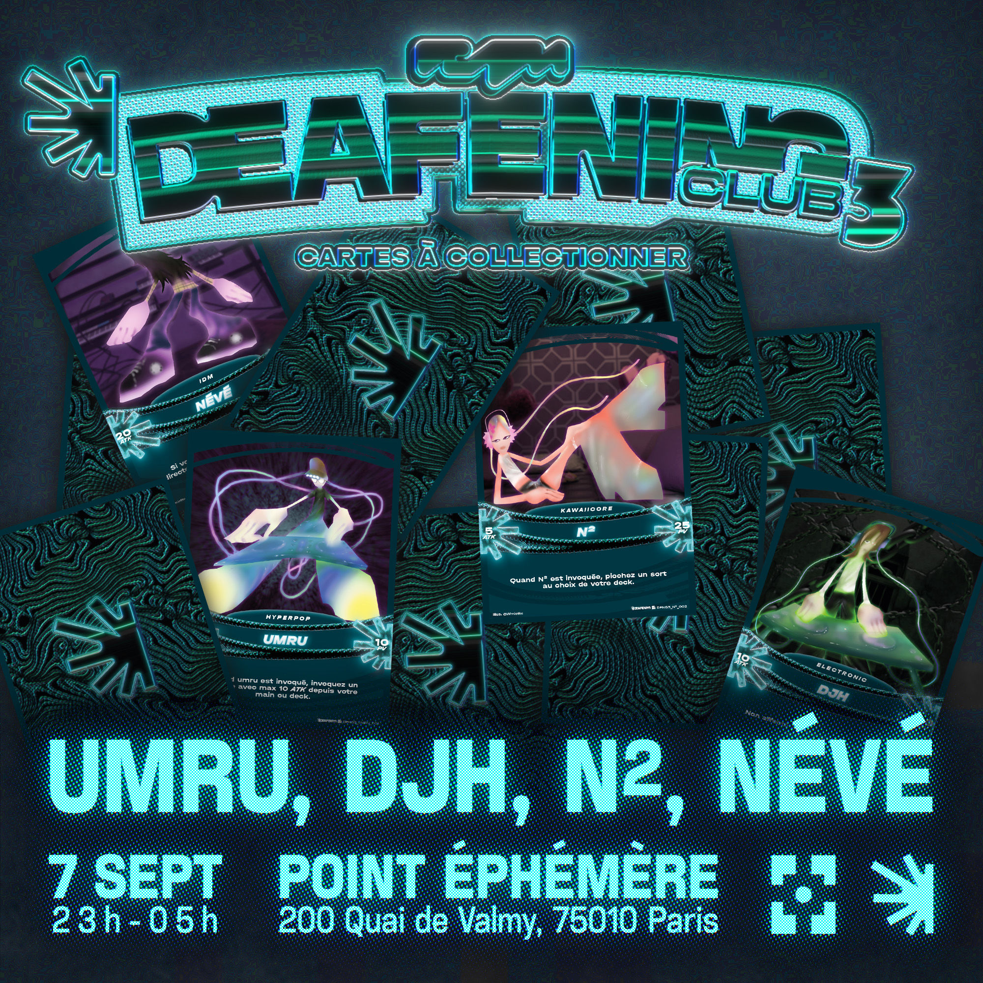 Affiche de DEAFENING Club #3, le 7 septembre 2024