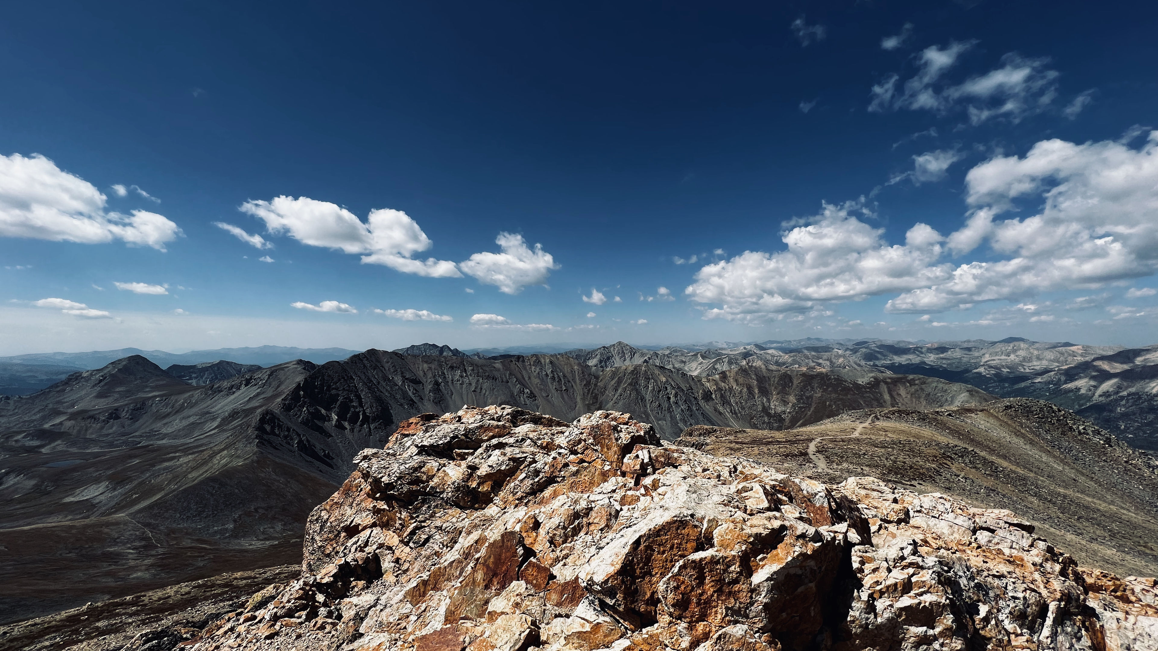 Pushing myself towards the summit of Mt. Belford