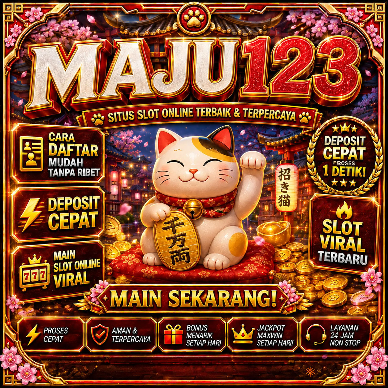 MAJU123: Cara Daftar Mudah Tanpa Ribet Deposit Cepat Main Slot Online Viral