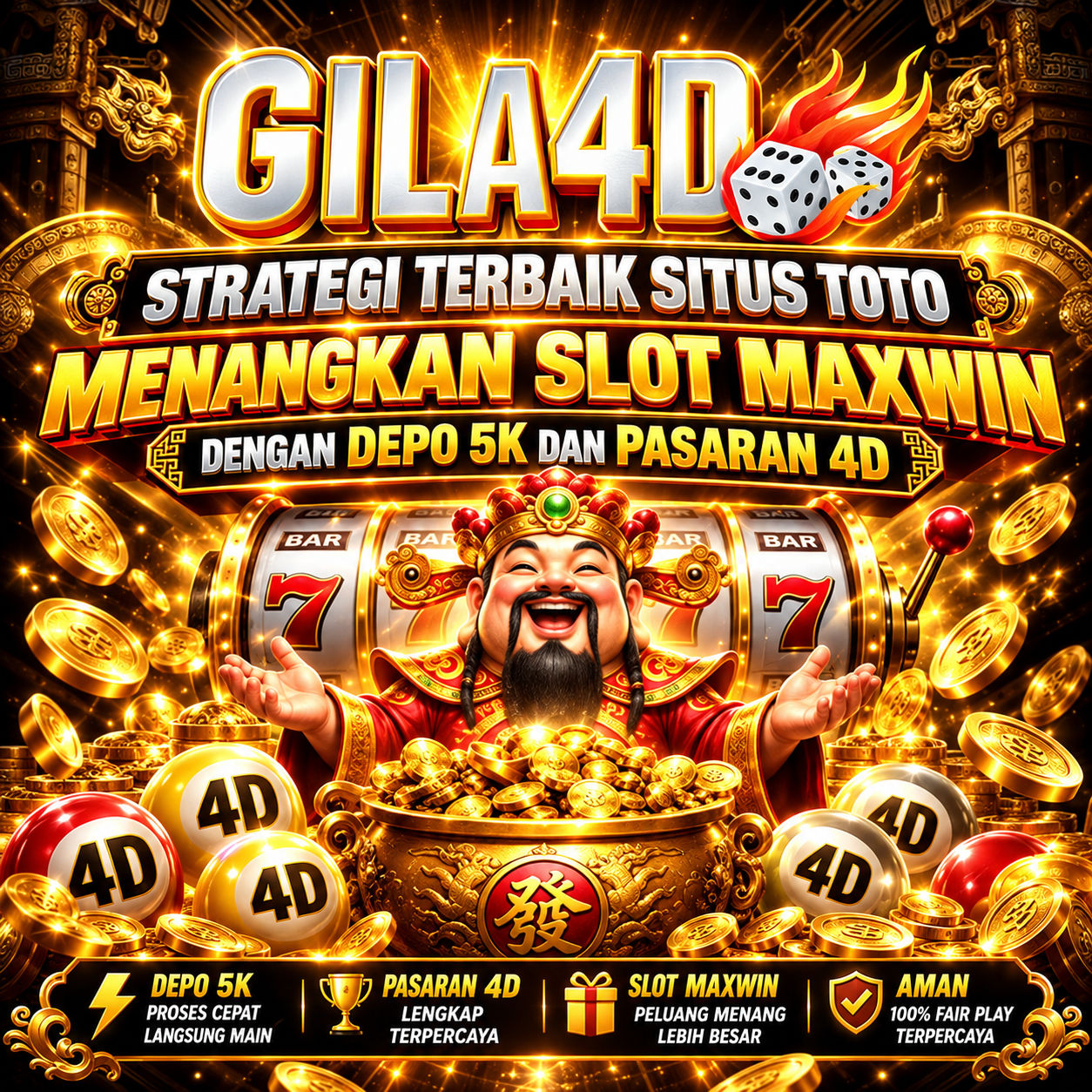 GILA4D | Strategi Terbaik Situs Toto Menangkan Slot Maxwin dengan Depo 5K dan Pasaran 4D